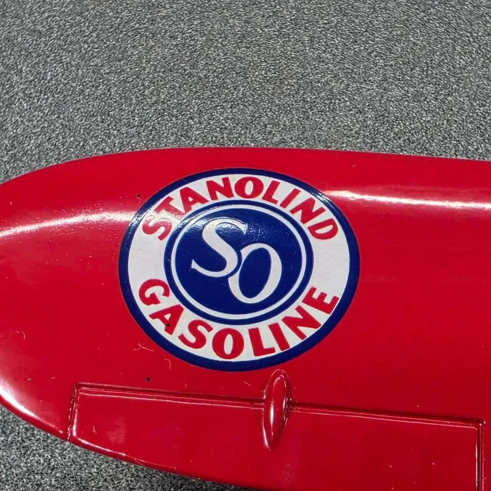 Standard Oil Co Airplane Diecast Red Excellent Stanolind Gasoline A-01